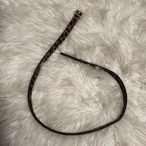 Cheetah print girls belt